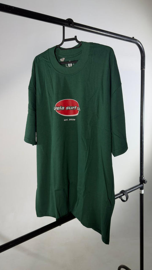 Camiseta oversized Round House Green