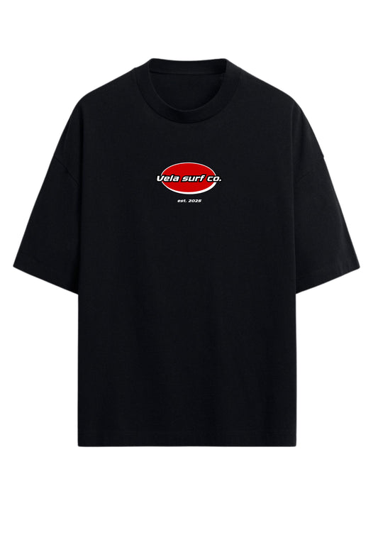 Camiseta oversized Round House black