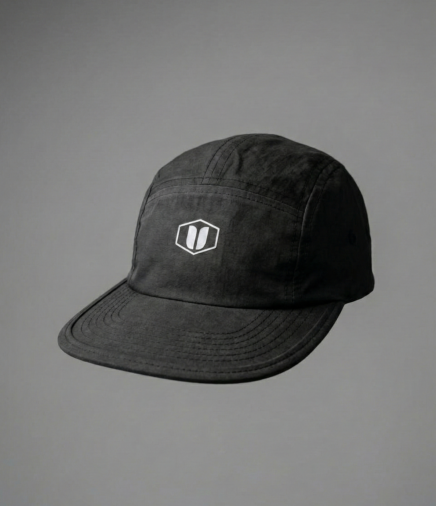Boné Five Panel Black Cupro