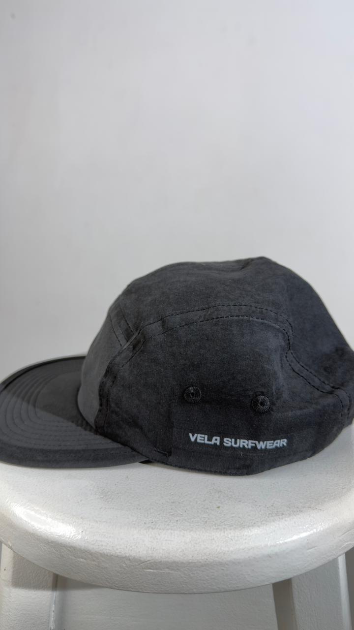 Boné Five Panel Black Cupro