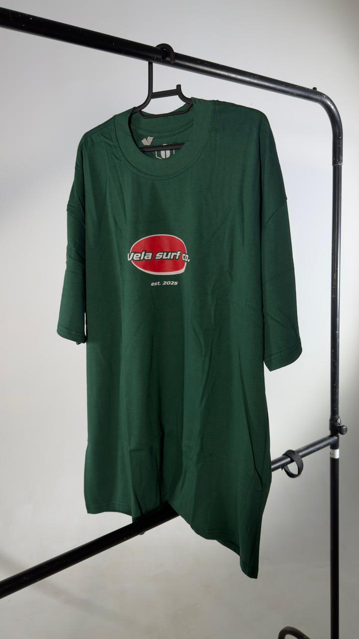 Camiseta oversized Round House Green